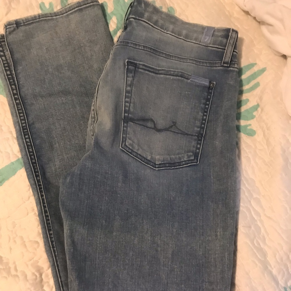 7 for all mankind skinny jeans size 31 long